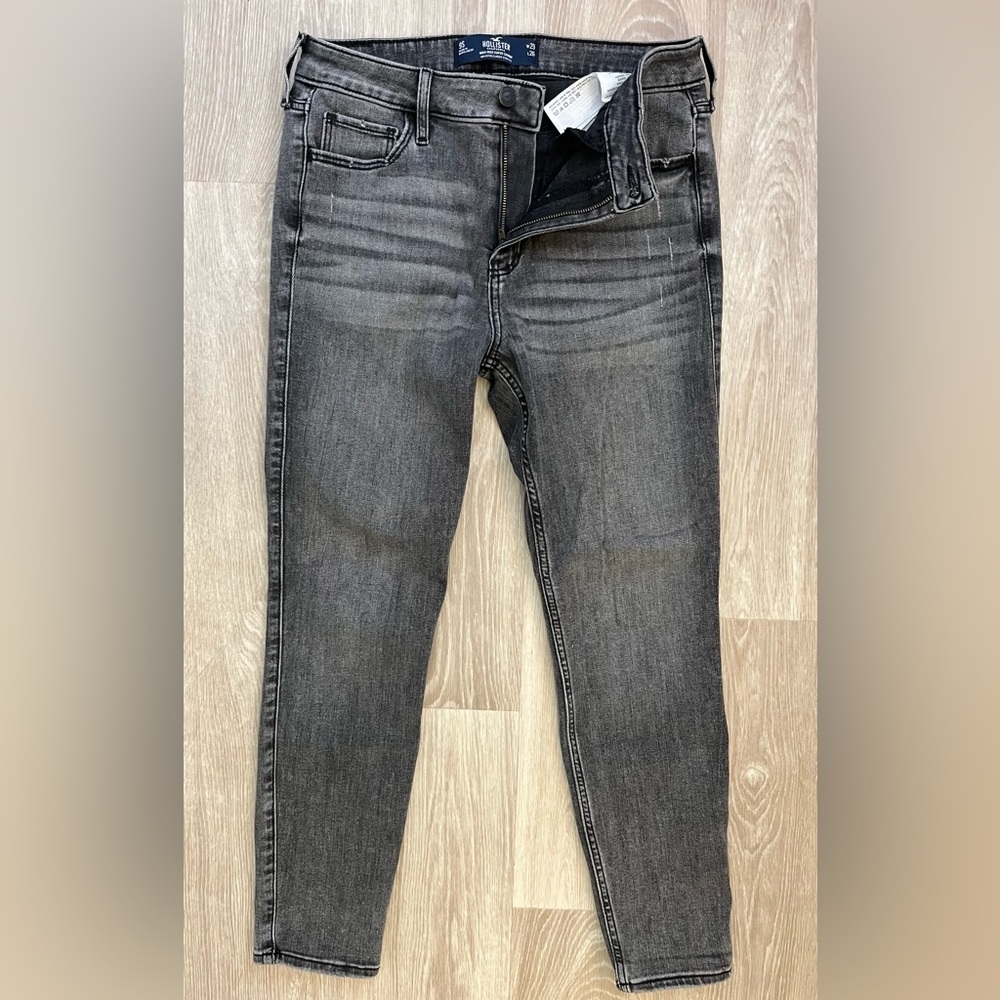 Hollister Women's Skinny Jeans - Charcoal
